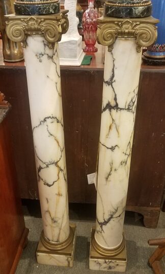 Pr Nap III Bronze Dore and Marble Collones