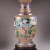 Monumental Cloisonne Vase With Cranes - Image 2