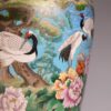Monumental Cloisonne Vase With Cranes - Image 3