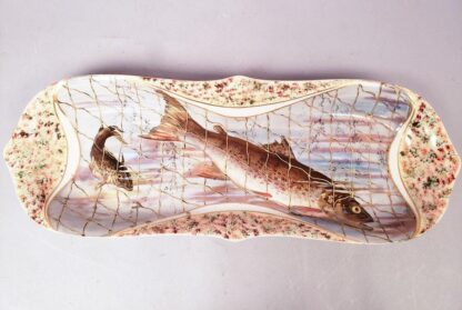Porcelain Limoges Fish Service Set - Image 8