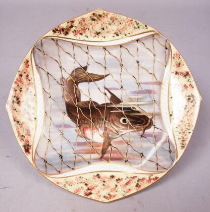 Porcelain Limoges Fish Service Set - Image 3