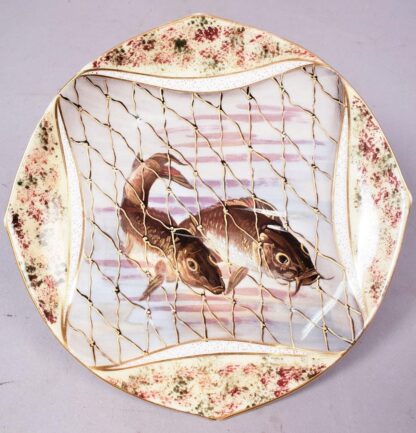 Porcelain Limoges Fish Service Set - Image 4