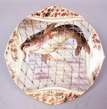 Porcelain Limoges Fish Service Set - Image 6