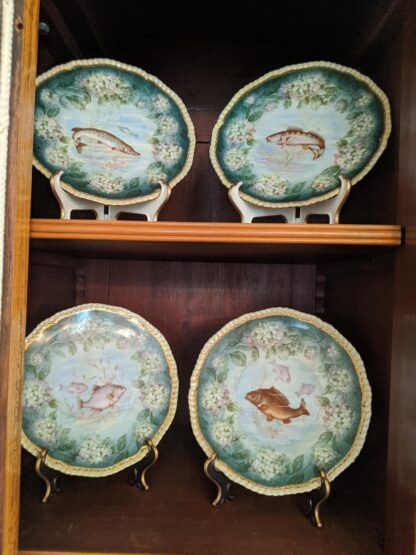 13 pcs Imperial Crown China Fish Service - Image 4