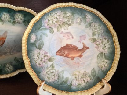 13 pcs Imperial Crown China Fish Service - Image 3