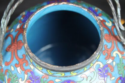 Antique Chinese Cloisonne Tea Pot - Image 3