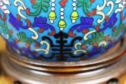 Antique Chinese Cloisonne Tea Pot - Image 4