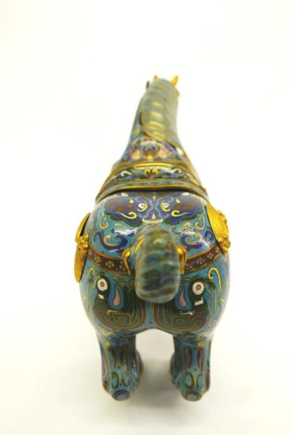 Large Cloissone Horse Incense Burner - Image 5
