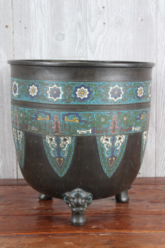 Champleve Bronze Urn